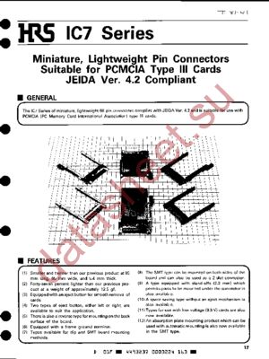 IC7A-68PDR-1.27SFEJR datasheet  